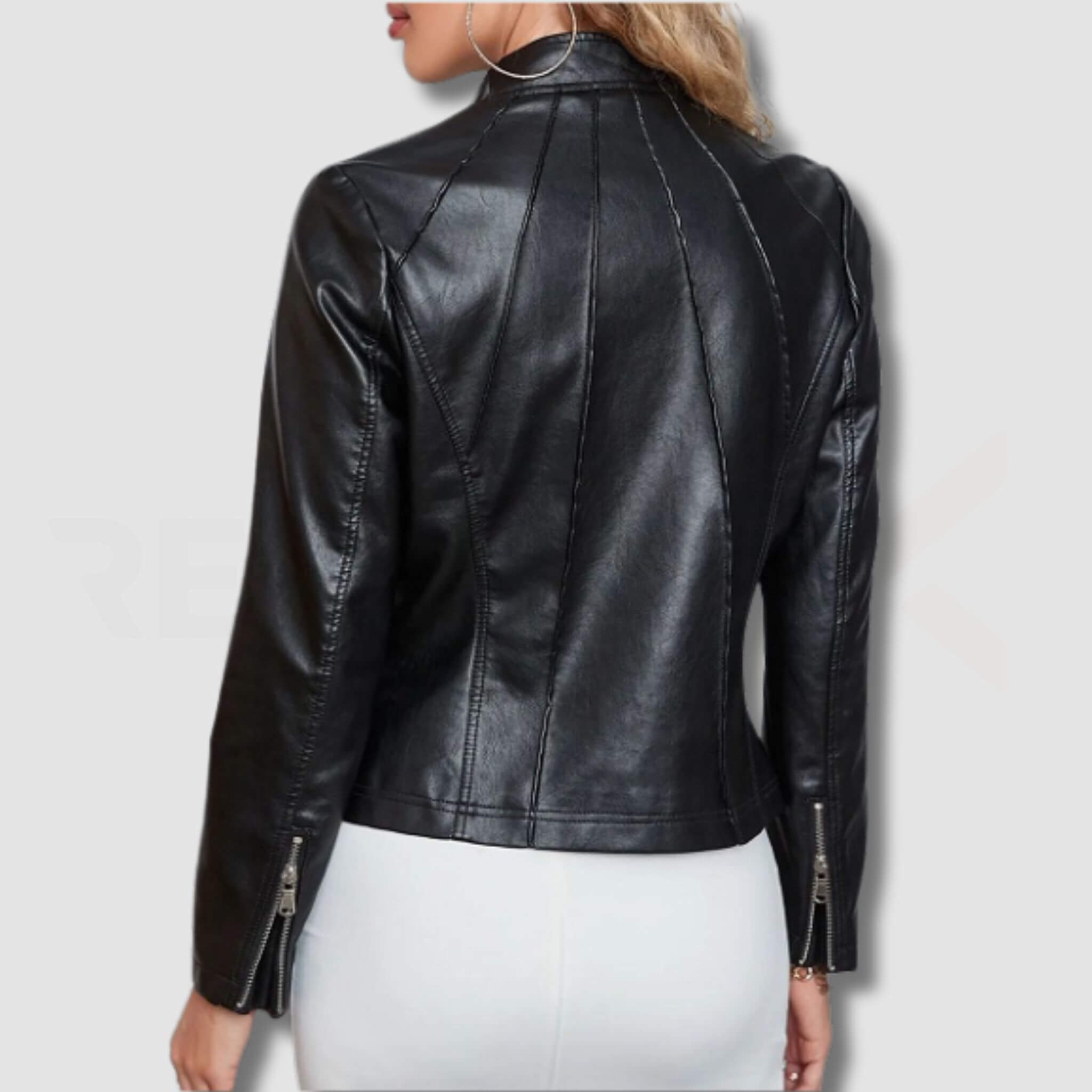 Fitted Biker Leather Jacket