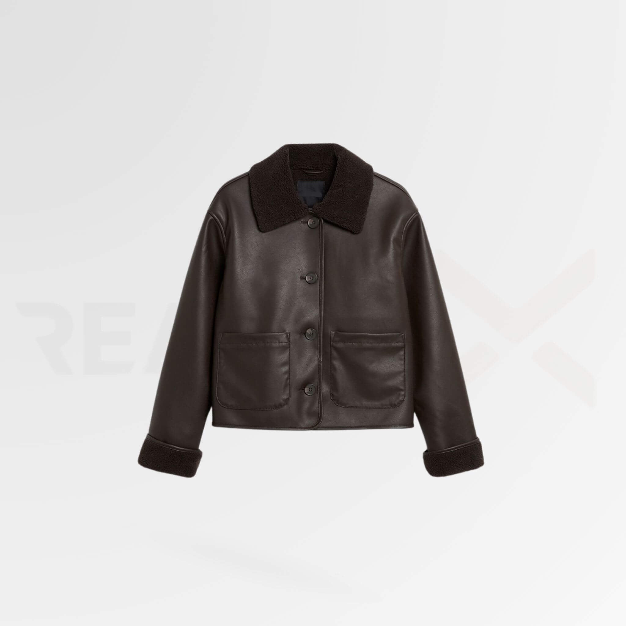 Brown Aviator Leather Jacket