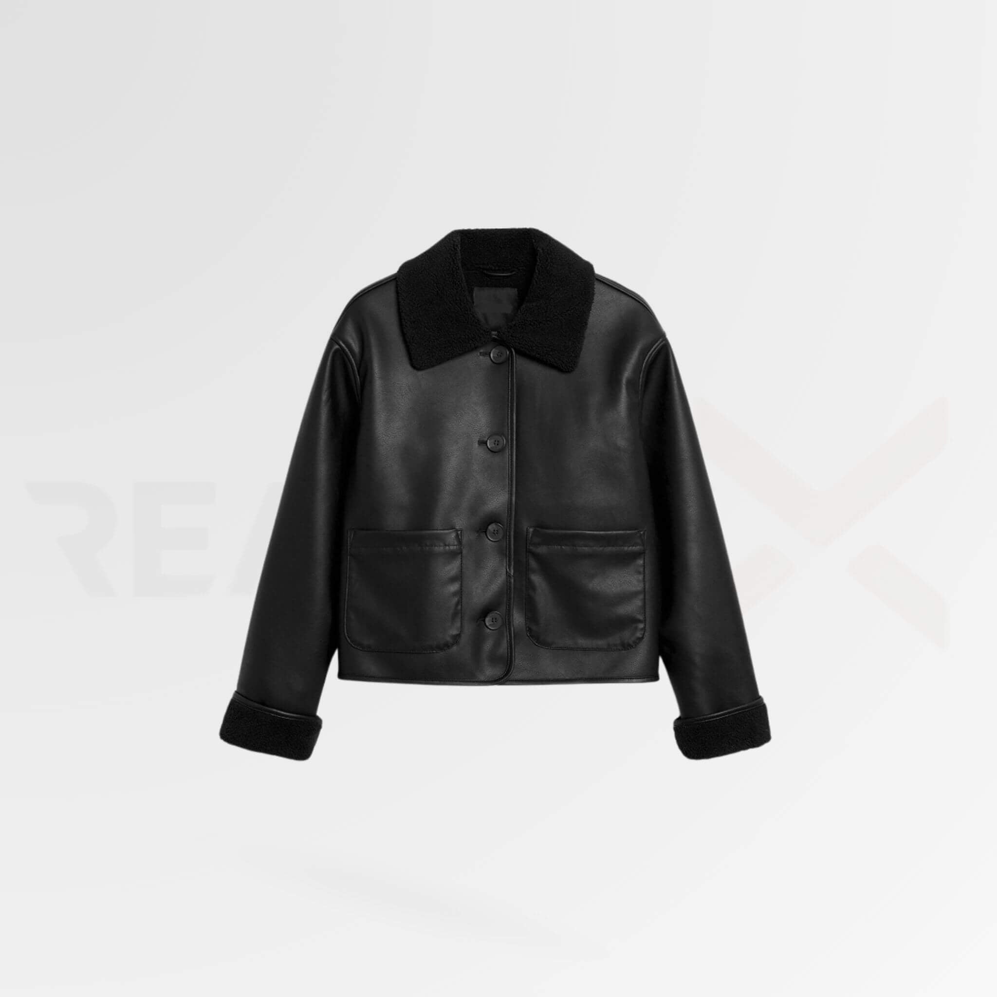 Black Aviator Leather Jacket