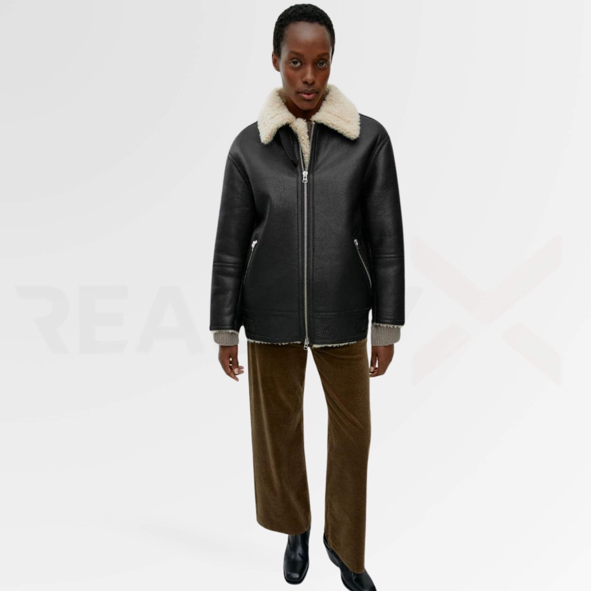 Sherpa Leather Jacket