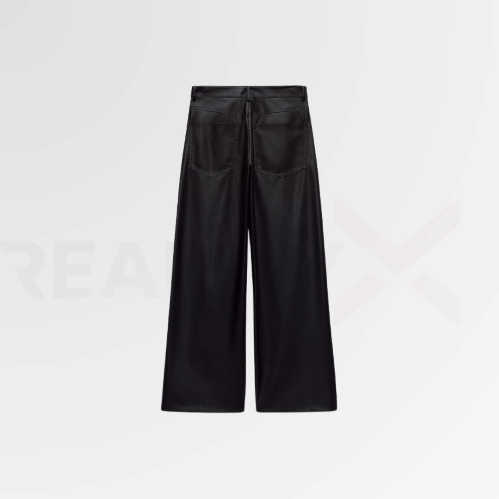 Boxy-Fit Leather Pants