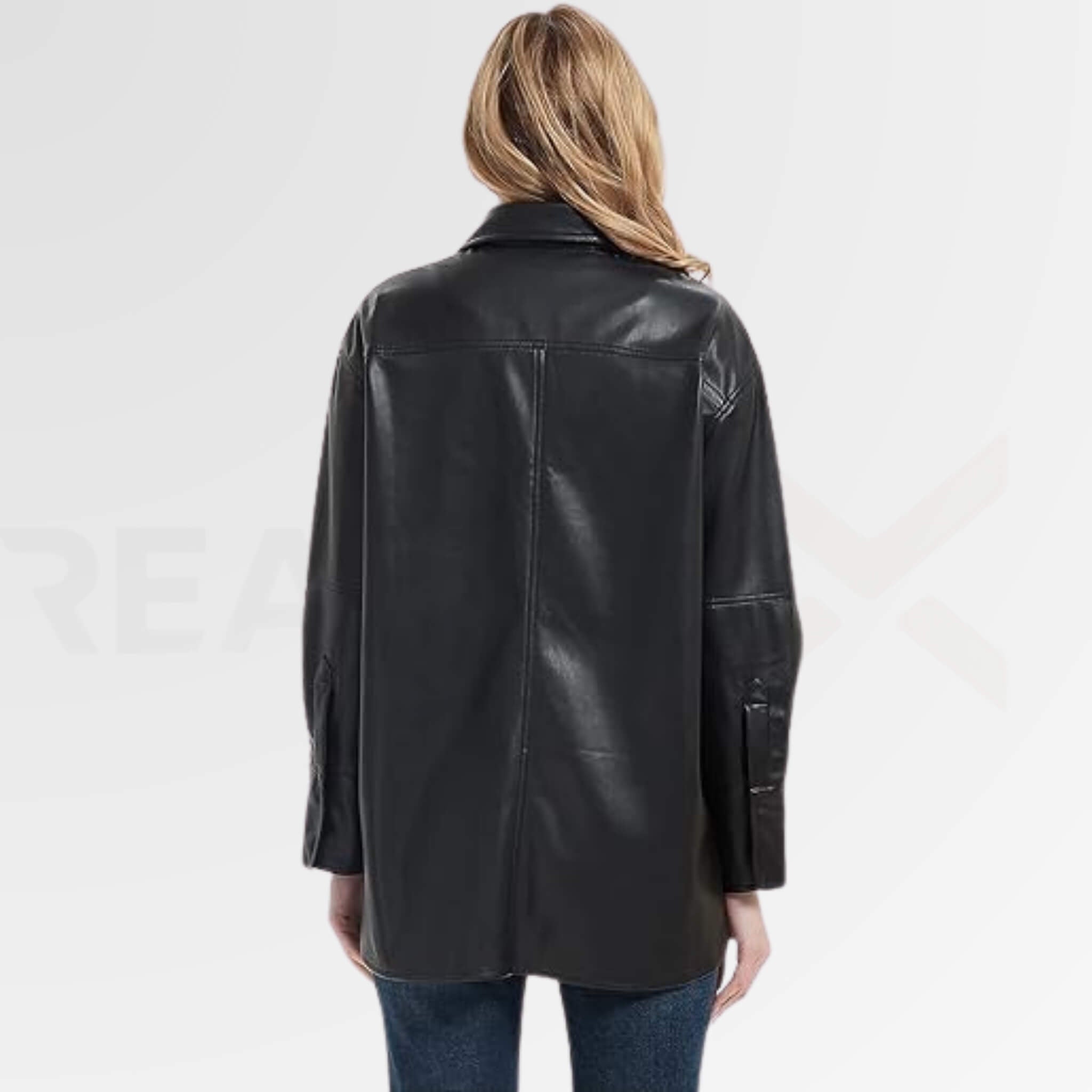 Long Leather Shirt