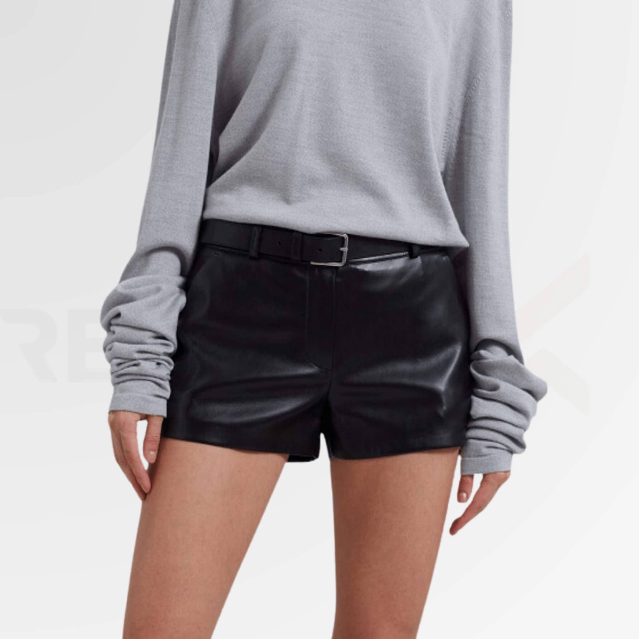 Women's Leather Shorts