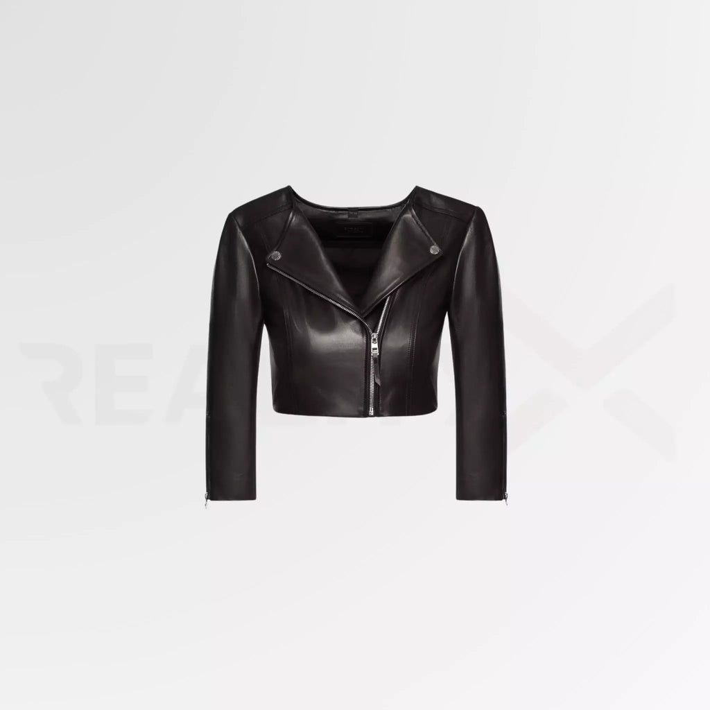 Minimal Leather Motorcycle Jacket