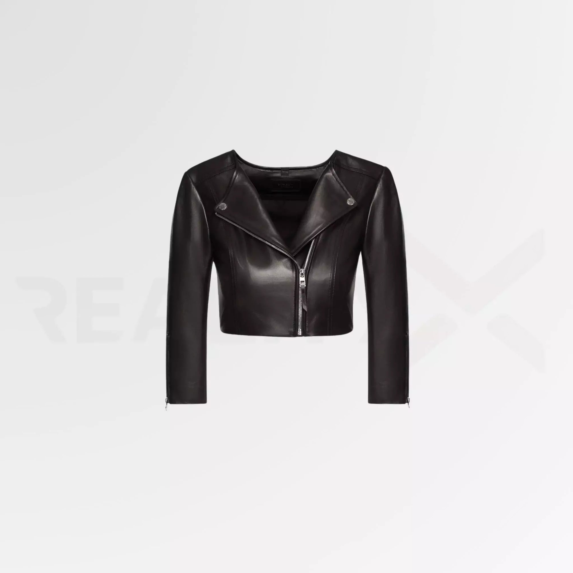Minimal Leather Motorcycle Jacket