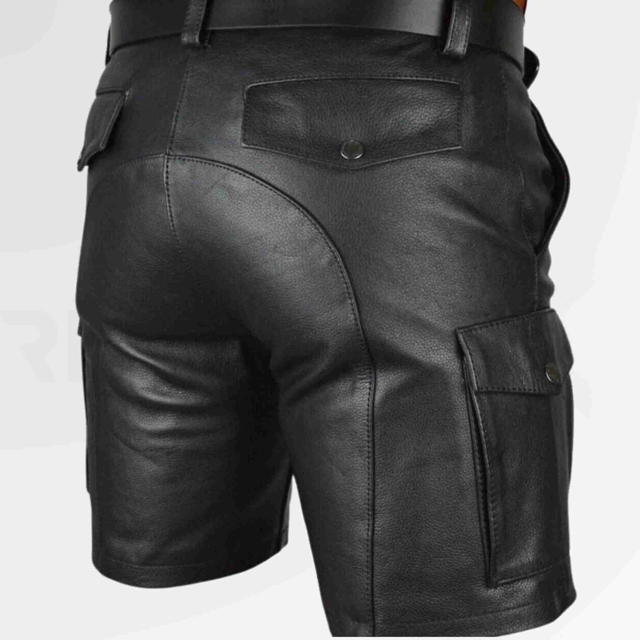 Men's Leather Shorts