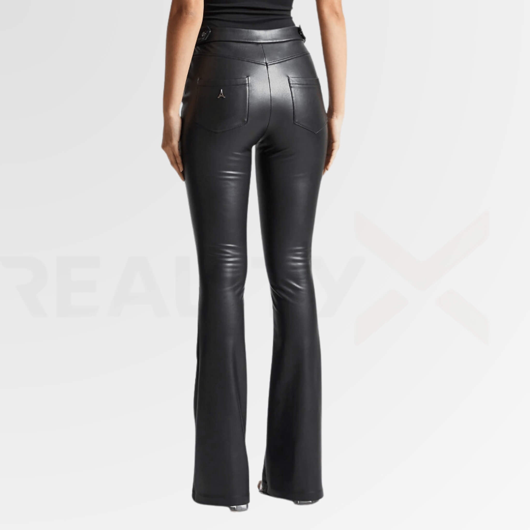 High-Waist Leather Pants