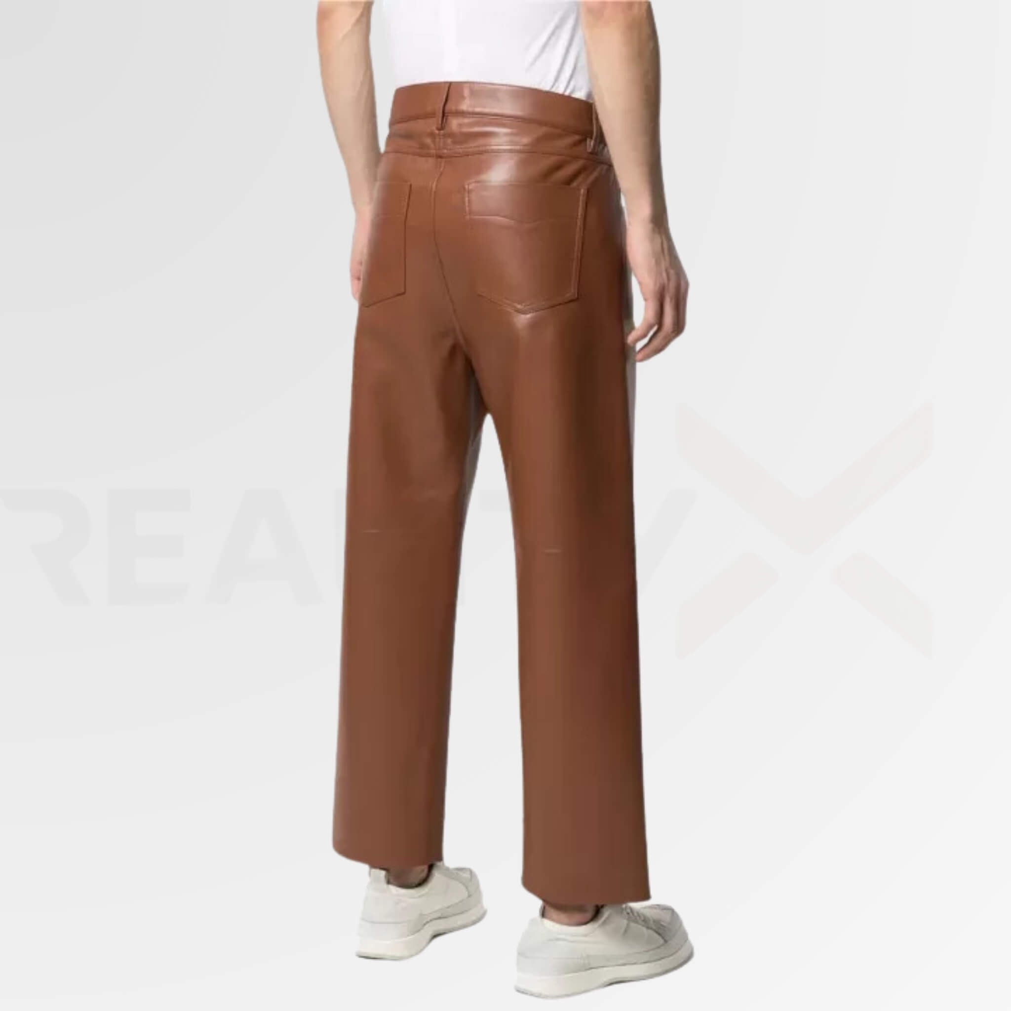 Straight Leather Pants