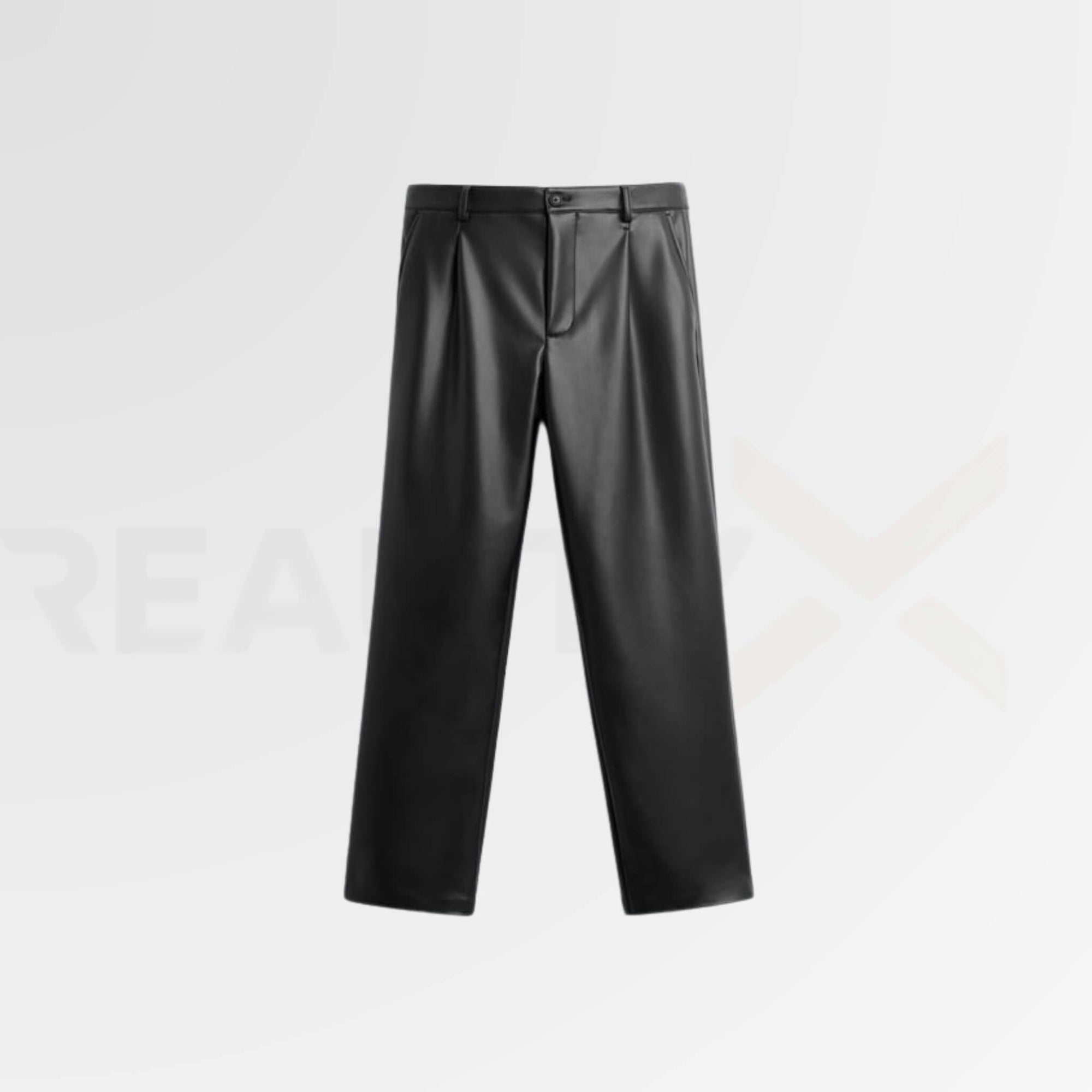Executive Leather Pants Men