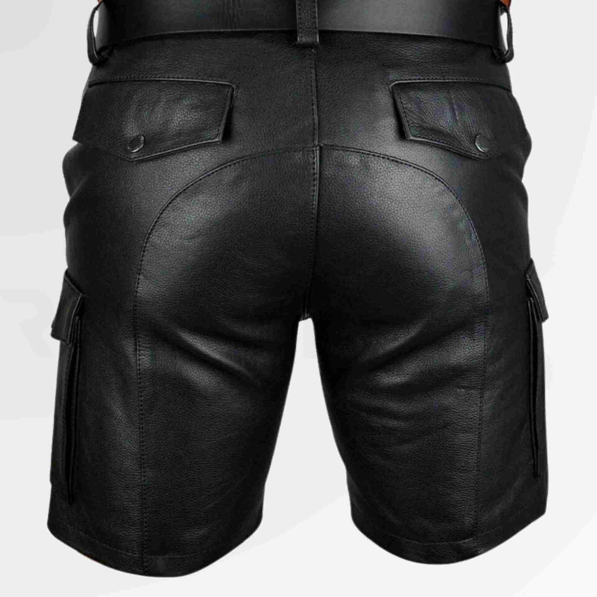 Men's Leather Shorts