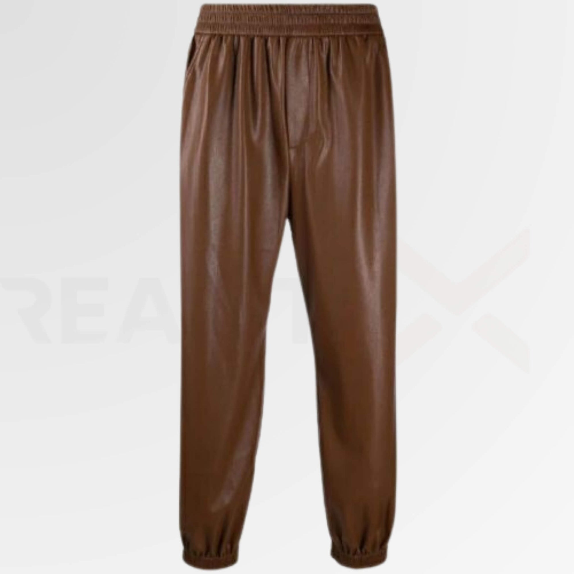 Boxy Leather Pants Men