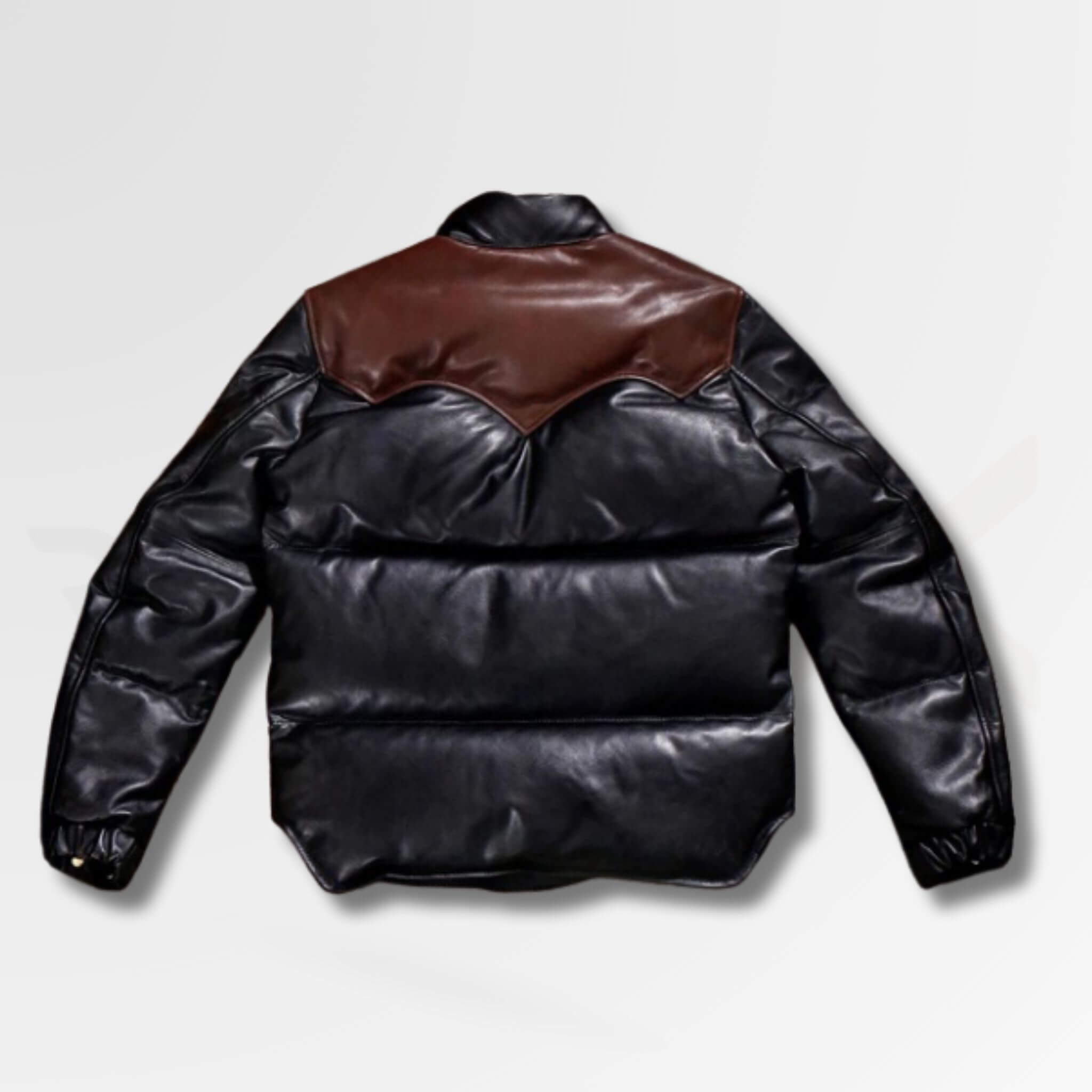 Leather Puffer Jacket