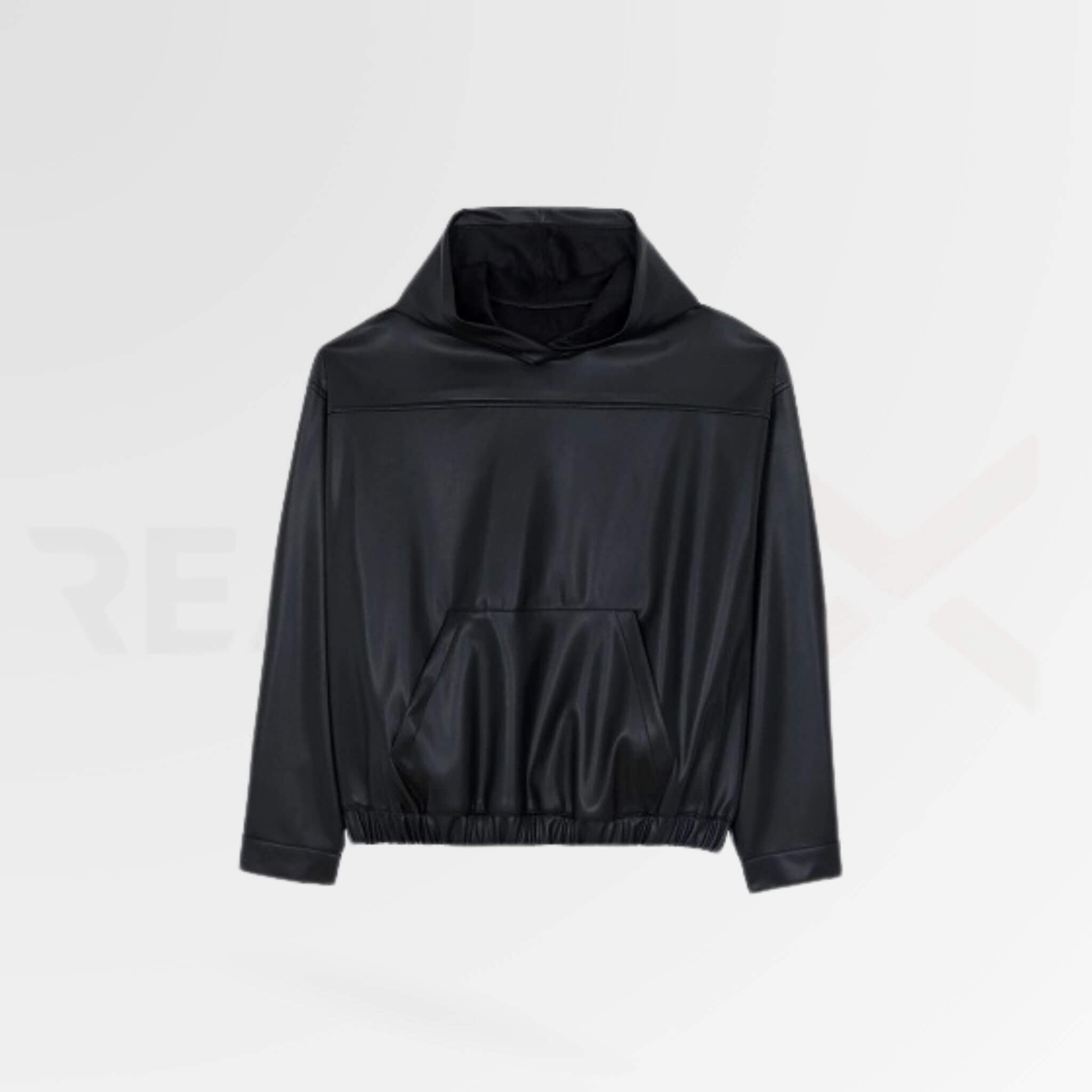 Women's Leather Hoodie