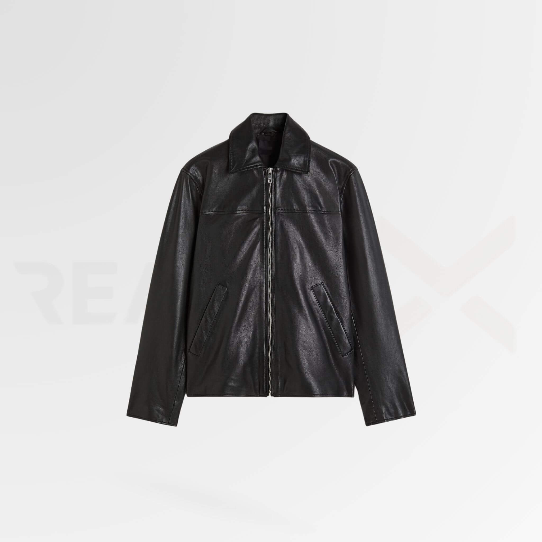 Basic Leather Jacket Men