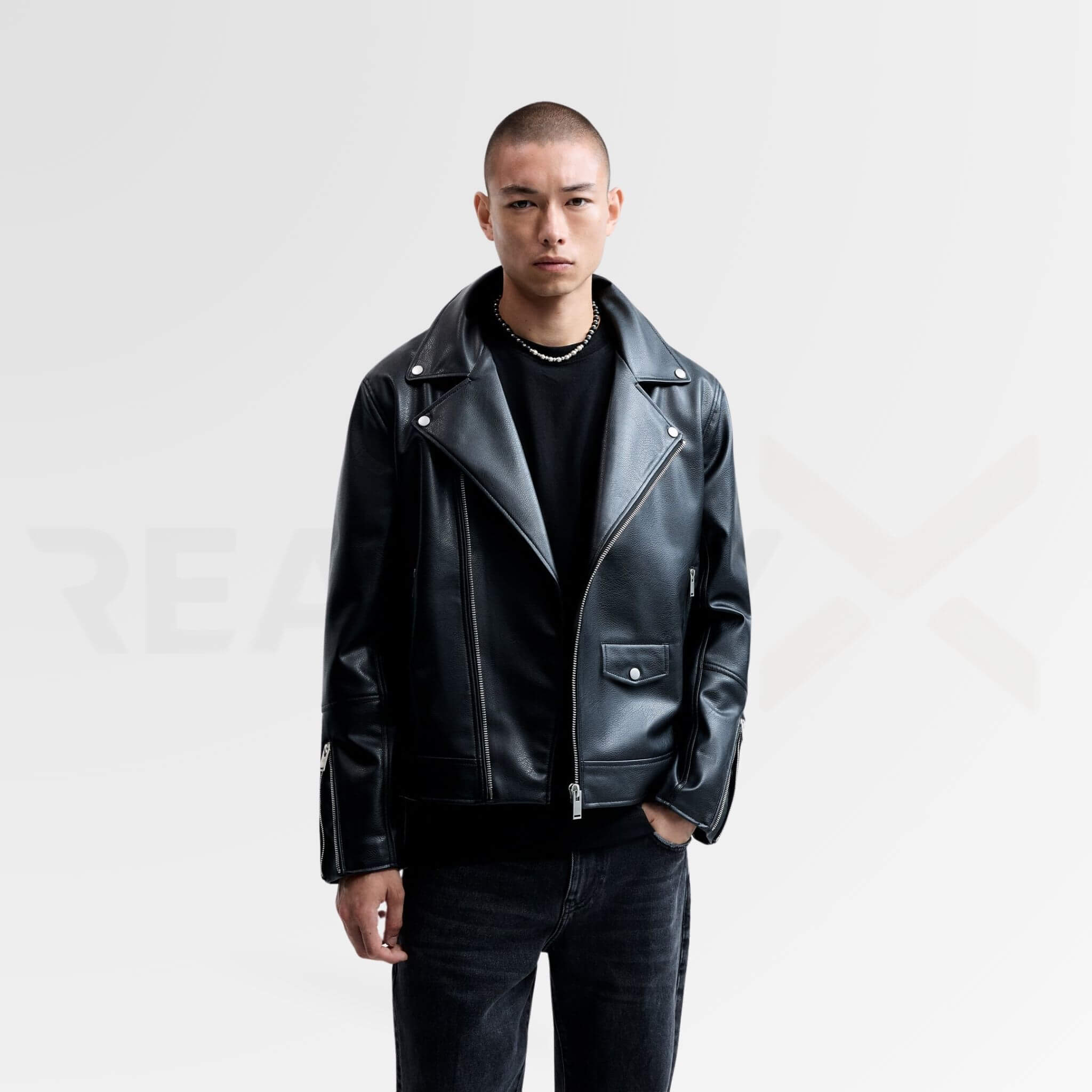 Leather Biker Jacket Men