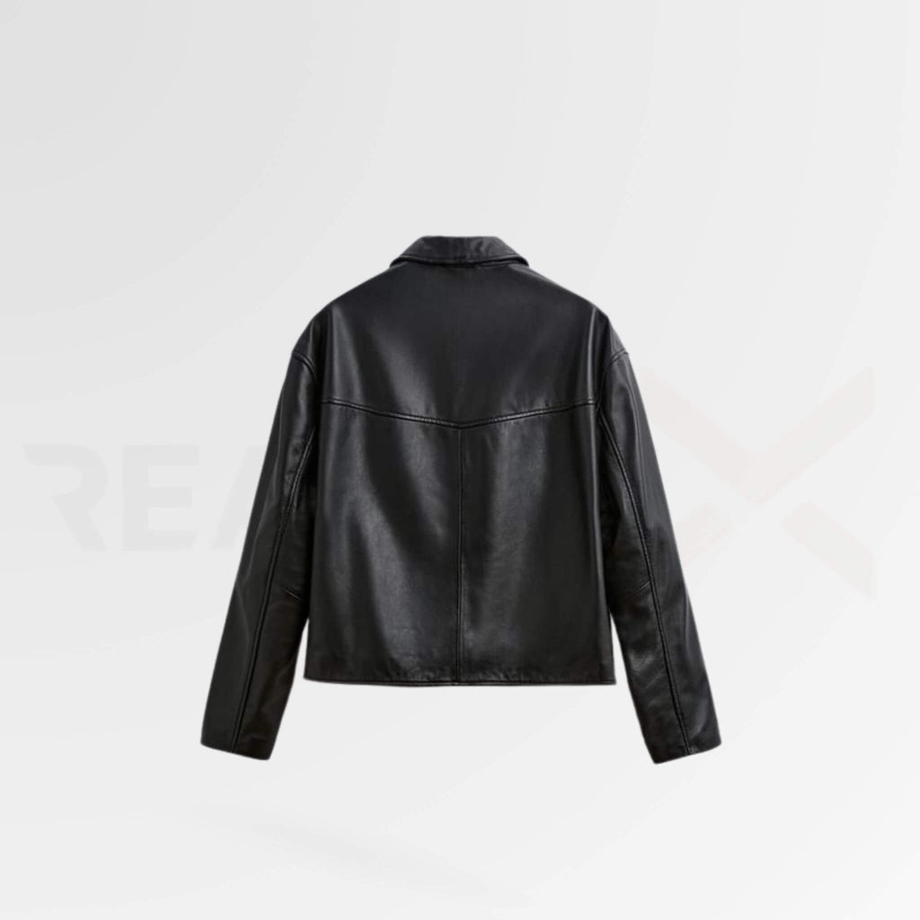 Bomber Leather Jacket Men