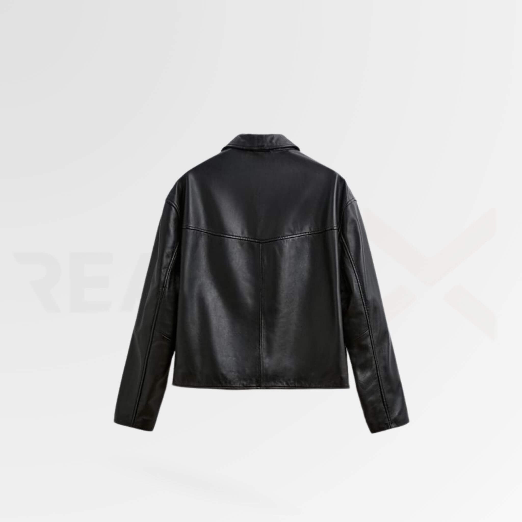 Bomber Leather Jacket Men