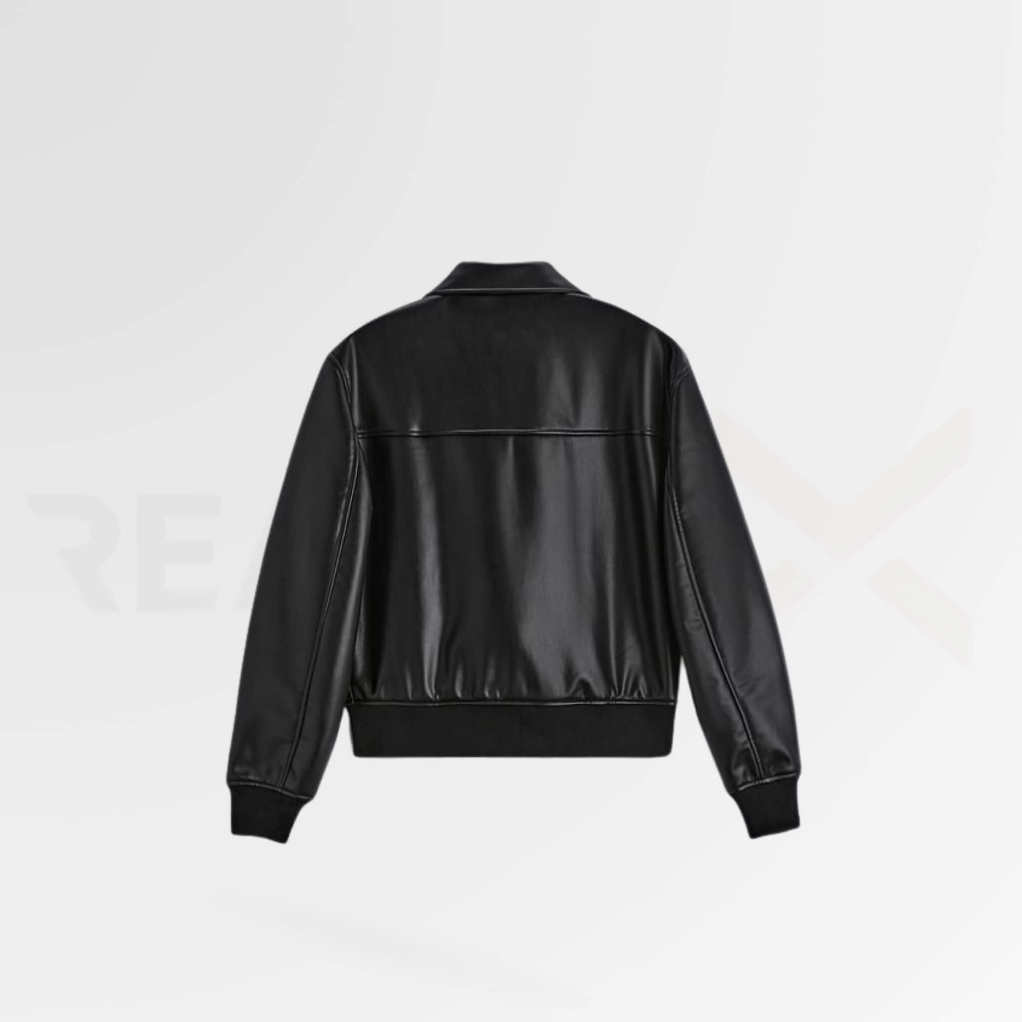 Leather Bomber Jacket Men