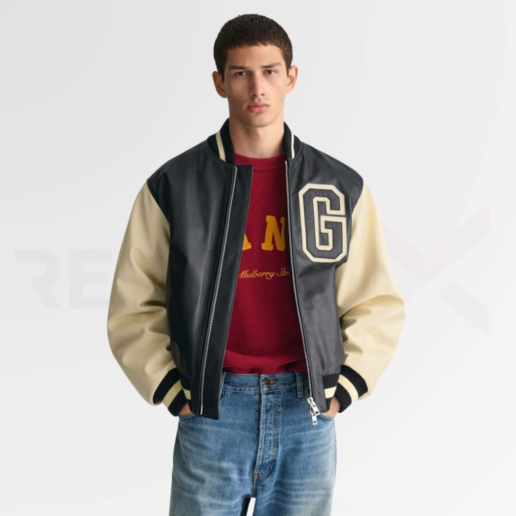 Men's Varsity Leather Jacket